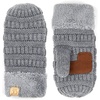 image:imageFunky Junque Kids Scarf amp Matching Sherpa Lined Mitten BundleHeather Grey