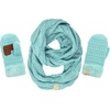 image:imageFunky Junque Kids Scarf amp Matching Sherpa Lined Mitten BundleMint