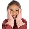 image:imageFunky Junque Kids Touchscreen Gloves  Soft Stretchy Winter Gloves for Boys amp Girls Ages 47 Cozy Girls Winter AccessoriesBlack  Indi Pink 2 Pack