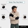 image:imageFunky Junque Kids Touchscreen Gloves  Soft Stretchy Winter Gloves for Boys amp Girls Ages 47 Cozy Girls Winter AccessoriesBlack