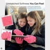 image:imageFunky Junque Kids Touchscreen Gloves  Soft Stretchy Winter Gloves for Boys amp Girls Ages 47 Cozy Girls Winter AccessoriesCandy Pink