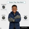 image:imageFunky Junque Kids Touchscreen Gloves  Soft Stretchy Winter Gloves for Boys amp Girls Ages 47 Cozy Girls Winter AccessoriesCharcoal