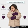 image:imageFunky Junque Kids Touchscreen Gloves  Soft Stretchy Winter Gloves for Boys amp Girls Ages 47 Cozy Girls Winter AccessoriesDark Purple