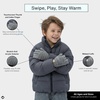 image:imageFunky Junque Kids Touchscreen Gloves  Soft Stretchy Winter Gloves for Boys amp Girls Ages 47 Cozy Girls Winter AccessoriesHeather Grey