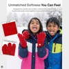 image:imageFunky Junque Kids Touchscreen Gloves  Soft Stretchy Winter Gloves for Boys amp Girls Ages 47 Cozy Girls Winter AccessoriesRed