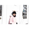 image:imageFunky Junque Kids Winter Fleece Lined Neck Warmer Ribbed Knit Pom Pom Winter Beanie Bundle Cold Weather Gaiter ToddlerBlack Faux Fur Pom