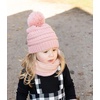 image:imageFunky Junque Kids Winter Fleece Lined Neck Warmer Ribbed Knit Pom Pom Winter Beanie Bundle Cold Weather Gaiter ToddlerIndi Pink