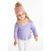 image:imageFunky Junque Kids Winter Fleece Lined Neck Warmer Ribbed Knit Pom Pom Winter Beanie Bundle Cold Weather Gaiter ToddlerIndi Pink Faux Fur Pom