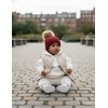 image:imageFunky Junque Knit Baby Beanie  Detachable Pom Pom Winter Hat for Infants 012 Months Soft Warm Infant Beanies Boys amp GirlsBurgundy