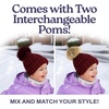 image:imageFunky Junque Knit Baby Beanie  Detachable Pom Pom Winter Hat for Infants 012 Months Soft Warm Infant Beanies Boys amp GirlsBurgundy