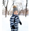 image:imageFunky Junque Knit Baby Beanie  Detachable Pom Pom Winter Hat for Infants 012 Months Soft Warm Infant Beanies Boys amp GirlsCharcoal