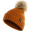 image:imageFunky Junque Knit Baby Beanie  Detachable Pom Pom Winter Hat for Infants 012 Months Soft Warm Infant Beanies Boys amp GirlsRust