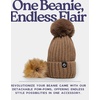 image:imageFunky Junque Knit Baby Beanie  Detachable Pom Pom Winter Hat for Infants 012 Months Soft Warm Infant Beanies Boys amp GirlsTaupe