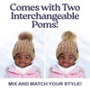 image:imageFunky Junque Knit Baby Beanie  Detachable Pom Pom Winter Hat for Infants 012 Months Soft Warm Infant Beanies Boys amp GirlsTaupe