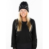 image:imageFunky Junque Luxury Bling Beanie  Womens Sparkle Rhinestone Winter Knit HatRhinestone Crystal  Black