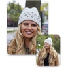 image:imageFunky Junque Luxury Bling Beanie  Womens Sparkle Rhinestone Winter Knit HatRhinestone Crystal  White