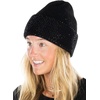 image:imageFunky Junque Luxury Bling Beanie  Womens Sparkle Rhinestone Winter Knit HatRhinestone Net  Black