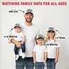 image:imageFunky Junque Matching Family Trucker Hat Set Adult amp Child Baseball Caps  Mommy amp me 2tone vintage snapback caps for family photos baby showers outings amp matching giftsCool It  Cowboy  BlackWhite