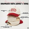 image:imageFunky Junque Matching Family Trucker Hat Set Adult amp Child Baseball Caps  Mommy amp me 2tone vintage snapback caps for family photos baby showers outings amp matching giftsBorn Free But Now Im Expensive  RedBeige