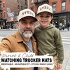 image:imageFunky Junque Matching Family Trucker Hat Set Adult amp Child Baseball Caps  Mommy amp me 2tone vintage snapback caps for family photos baby showers outings amp matching giftsTexas Updside Down  BrownBeige