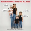 image:imageFunky Junque Matching Family Trucker Hat Set Adult amp Child Baseball Caps  Mommy amp me 2tone vintage snapback caps for family photos baby showers outings amp matching giftsHowdy Upside Down  BlackBeige