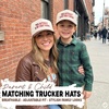 image:imageFunky Junque Matching Family Trucker Hat Set Adult amp Child Baseball Caps  Mommy amp me 2tone vintage snapback caps for family photos baby showers outings amp matching giftsThis Actually is My First Rodeo  BrownBeige