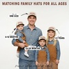 image:imageFunky Junque Matching Family Trucker Hat Set Adult amp Child Baseball Caps  Mommy amp me 2tone vintage snapback caps for family photos baby showers outings amp matching giftsThis Actually is My First Rodeo  BrownBeige