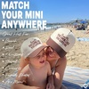 image:imageFunky Junque Matching Family Trucker Hat Set Adult amp Child Baseball Caps  Mommy amp me 2tone vintage snapback caps for family photos baby showers outings amp matching giftsExcuse Me  You Look Like You Love Me  BrownBeige
