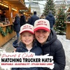 image:imageFunky Junque Matching Family Trucker Hat Set Adult amp Child Baseball Caps  Mommy amp me 2tone vintage snapback caps for family photos baby showers outings amp matching giftsPut It on Santas Tab  RedBeige