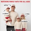 image:imageFunky Junque Matching Family Trucker Hat Set Adult amp Child Baseball Caps  Mommy amp me 2tone vintage snapback caps for family photos baby showers outings amp matching giftsPut It on Santas Tab  RedBeige