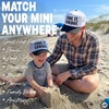 image:imageFunky Junque Matching Family Trucker Hat Set Adult amp Child Baseball Caps  Mommy amp me 2tone vintage snapback caps for family photos baby showers outings amp matching giftsCool It  Cowboy  BlackWhite