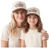 image:imageFunky Junque Matching Family Trucker Hat Set Adult amp Child Baseball Caps  Mommy amp me 2tone vintage snapback caps for family photos baby showers outings amp matching giftsExcuse Me  You Look Like You Love Me  BrownBeige