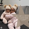 image:imageFunky Junque Matching Infant amp Toddler Pom Beanies  Winter Knit Hats for Baby Girls amp Siblings Adorable SetDiagonal Basketweave  Beige