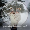 image:imageFunky Junque Matching Infant amp Toddler Pom Beanies  Winter Knit Hats for Baby Girls amp Siblings Adorable SetDiagonal Basketweave  Heather Grey