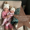 image:imageFunky Junque Matching Infant amp Toddler Pom Beanies  Winter Knit Hats for Baby Girls amp Siblings Adorable SetDiagonal Basketweave  White