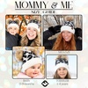 image:imageFunky Junque Matching Infant amp Toddler Pom Beanies  Winter Knit Hats for Baby Girls amp Siblings Adorable SetLeopard  Ivory