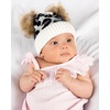 image:imageFunky Junque Matching Infant amp Toddler Pom Beanies  Winter Knit Hats for Baby Girls amp Siblings Adorable SetLeopard  Ivory