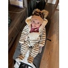 image:imageFunky Junque Matching Infant amp Toddler Pom Beanies  Winter Knit Hats for Baby Girls amp Siblings Adorable SetLeopard  Latte