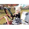 image:imageFunky Junque Matching Sets Kids Beanie Hat Scarf Texting Gloves Bundle Girls Boys ToddlerBeige Natural Double Pom