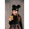 image:imageFunky Junque Matching Sets Kids Beanie Hat Scarf Texting Gloves Bundle Girls Boys ToddlerBlack  Black Double Pom