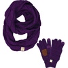 image:imageFunky Junque Matching Sets Kids Infinity Scarf Texting Gloves Bundle Girls Boys ToddlerDark Purple