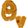 image:imageFunky Junque Matching Sets Kids Infinity Scarf Texting Gloves Bundle Girls Boys ToddlerMustard