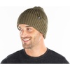 image:imageFunky Junque Mens Ribbed Knit Beanie  Soft Winter Hat for Men amp Women Lightweight Stretch Toboggan Cozy Unisex Knit Cap2 Pack Black  Olive
