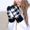 image:imageFunky Junque Mittens for Women  Fleece Lined Womens Winter Gloves Fuzzy Warm Mittens Cold Weather Fashion Accessories2pack Beige  Charcoal