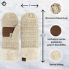 image:imageFunky Junque Mittens for Women  Fleece Lined Womens Winter Gloves Fuzzy Warm Mittens Cold Weather Fashion AccessoriesBeige