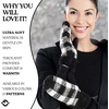 image:imageFunky Junque Mittens for Women  Fleece Lined Womens Winter Gloves Fuzzy Warm Mittens Cold Weather Fashion AccessoriesBlackWhite  Buffalo Check
