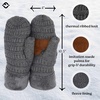 image:imageFunky Junque Mittens for Women  Fleece Lined Womens Winter Gloves Fuzzy Warm Mittens Cold Weather Fashion AccessoriesCharcoal