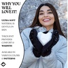 image:imageFunky Junque Mittens for Women  Fleece Lined Womens Winter Gloves Fuzzy Warm Mittens Cold Weather Fashion AccessoriesChunky Sequin  Black