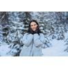 image:imageFunky Junque Mittens for Women  Fleece Lined Womens Winter Gloves Fuzzy Warm Mittens Cold Weather Fashion AccessoriesChunky Sequin  Dark PurpleBlack