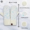 image:imageFunky Junque Mittens for Women  Fleece Lined Womens Winter Gloves Fuzzy Warm Mittens Cold Weather Fashion AccessoriesChunky Sequin  White